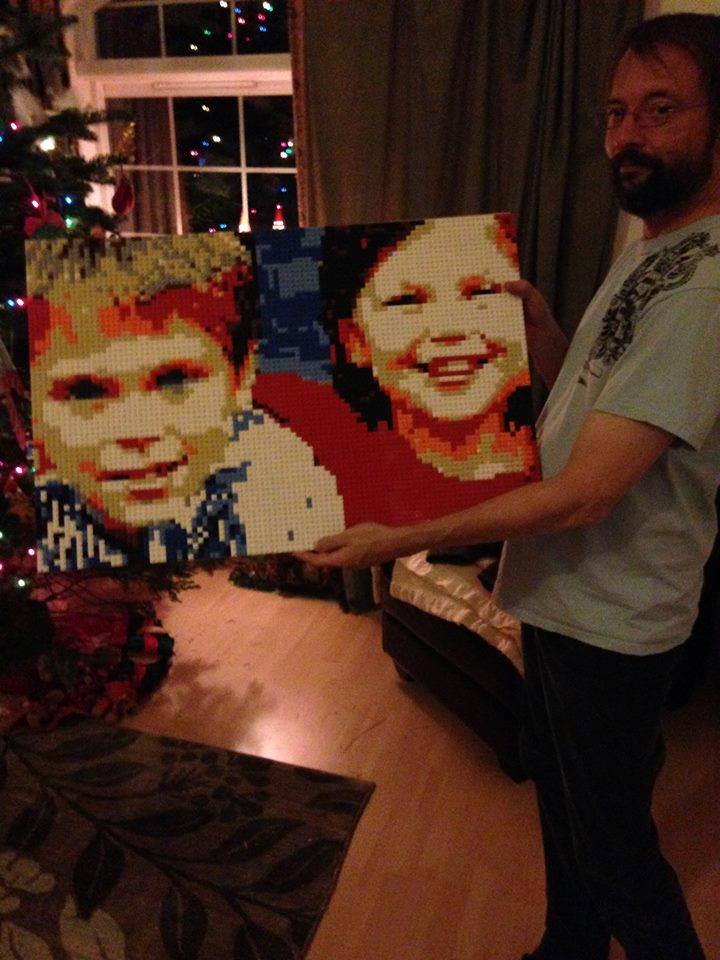 Lego portraits family portrait