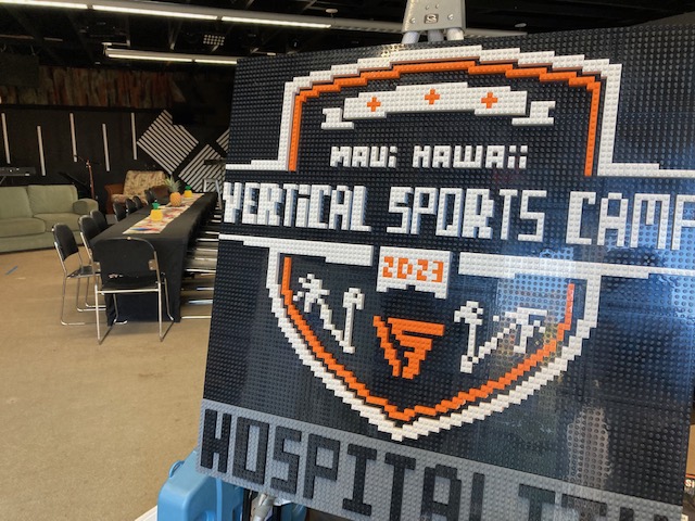 Corporate mosaic build for hospitality room