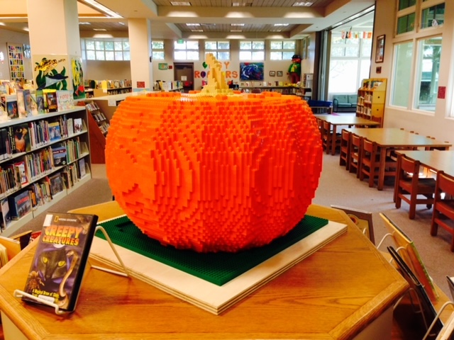 Large pumpkin build Lego Sculpture