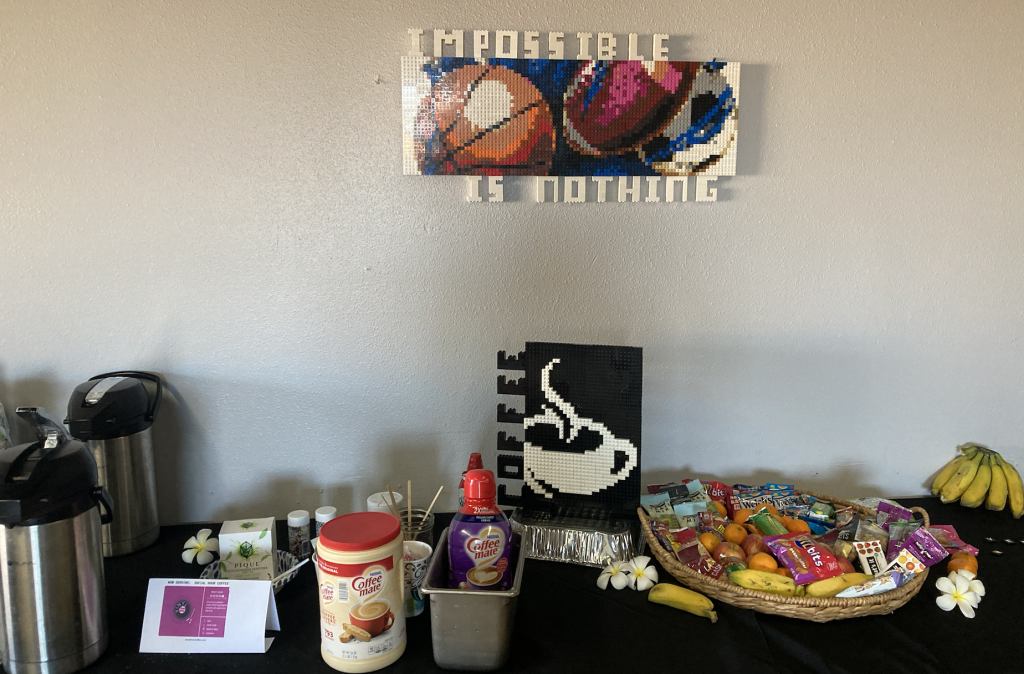 Hospitality Room Brick Displays