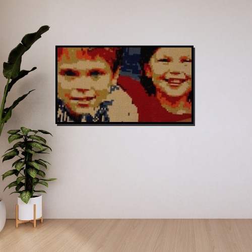 christmas gift lego portraits