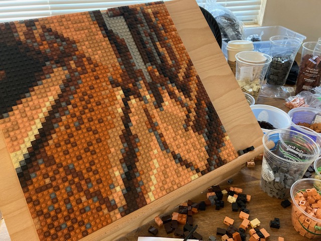 lego building process