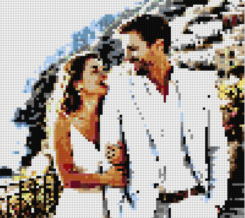 custom engagement portrait gift for couple